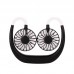 Portable Sports Fan USB Charging Wearable Neckband Fan Mini Double Fans 3 Speed Adjustable